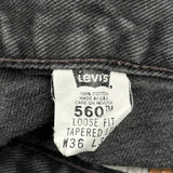 Made In USA Levis 560 Jeans - 31W 31L Gray Cotton