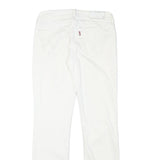 LEVI'S Womens White Regular Straight Denim Jeans W28 L31 Classic Cotton Blend