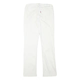 LEVI'S Womens White Regular Straight Denim Jeans W28 L31 Classic Cotton Blend