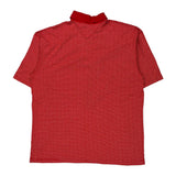 Vintage Tommy Hilfiger Striped Polo Shirt - XL Red Cotton