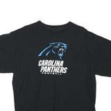 Mens Black Carolina Panthers Football Graphic T-Shirt XL Short Sleeve Crew Neck