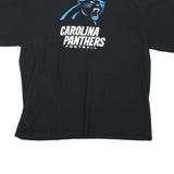 Mens Black Carolina Panthers Football Graphic T-Shirt XL Short Sleeve Crew Neck