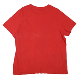 NIKE Mens Red Swoosh Life Graphic T-Shirt XL Short Sleeve Crew Neck