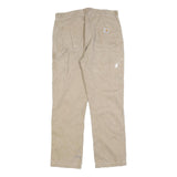 DICKIES Mens Jeans Beige Relaxed Straight Denim W36 L32 Workwear Utility