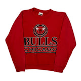 Chicago Bulls Tultex Nba Sweatshirt - Large Red Cotton