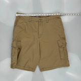 Quiksilver Cargo Shorts - 34W 11L Khaki Cotton