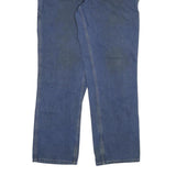 CARHARTT Mens Relaxed Blue Denim Jeans W34 L32 Workwear Zip Closure Durable
