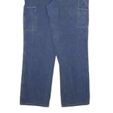 CARHARTT Mens Relaxed Blue Denim Jeans W34 L32 Workwear Zip Closure Durable