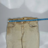 Carhartt Carpenter Trousers - 34W 29L Beige Cotton