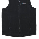 BERGHAUS Mens Black Fleece Waistcoat M Polyester Blend Zip Outdoor Vest