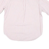 NAUTICA Mens Pink & White Striped Shirt XL Cotton Blend Button-Down Collar