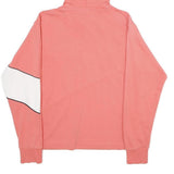 CHAMPION Womens Pink & White Colourblock Hoodie M Cotton Blend Casual Wear