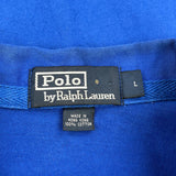 Polo By Ralph Lauren Long Sleeve Polo Shirt - Large Blue Cotton