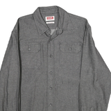 WRANGLER Mens Grey Cotton Blend Shirt M Casual Long Sleeve Button-Up