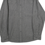 WRANGLER Mens Grey Cotton Blend Shirt M Casual Long Sleeve Button-Up