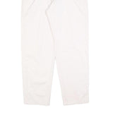 DOCKERS Womens White Regular Fit Straight Cotton Blend Trousers W32 L30