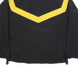 UNICOR Womens Black & Yellow U.S. Army Track Nylon Jacket M Zip Plain Casual