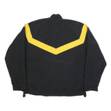 UNICOR Womens Black & Yellow U.S. Army Track Nylon Jacket M Zip Plain Casual