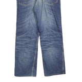 HELLER'S CAFE Mens Relaxed Denim Blue Jeans Cotton W34 L28 Classic Zip Pockets