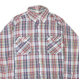 LEVI'S Mens Red Blue Yellow Check Shirt XL Cotton Blend Long Sleeve Casual