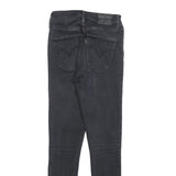 LEVI'S Womens Jeans Black Slim Skinny Denim Medium W26 L28 Zip Pockets