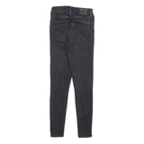 LEVI'S Womens Jeans Black Slim Skinny Denim Medium W26 L28 Zip Pockets