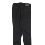 LEVI'S 721 Womens Black Slim Skinny Denim Raw W26 L28 Slim Fit Zip Jeans