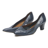 VLADO Womens Classic Navy Leather Court Shoes UK 3.5 Elegant Comfort Formal