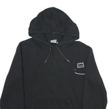 PUMA Mens Black Hoodie M Cotton Blend Pullover Hooded Sweatshirt