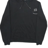 PUMA Mens Black Hoodie M Cotton Blend Pullover Hooded Sweatshirt