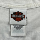 Harley Davidson Graphic T-Shirt - 2XL White Cotton