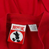 Mickey Mouse Characters Mickey Inc Long Sleeve T-Shirt - XL Red Cotton