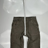 Key Double Knee Carpenter Pants - 32W 34L Gray Cotton