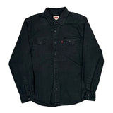 Levis Denim Shirt - Medium Black Cotton
