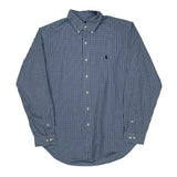 Ralph Lauren Checked Shirt - Large Blue Cotton