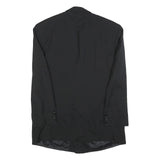HUGO BOSS Mens Black Wool Double Breasted Jacket M Woven Satin Lapel Formal
