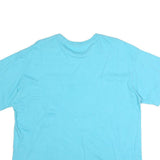 CHAMPION Womens Blue Crew Neck T-Shirt L Short Sleeve Cotton Casual Everyday