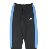 ADIDAS Mens Joggers Black & Blue Regular Tapered M W26 L31 Sportswear Track