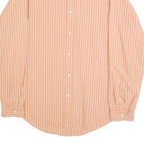 RALPH LAUREN POLO JEANS COMPANY Mens Orange & White Striped Shirt L Casual