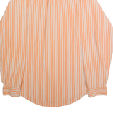 RALPH LAUREN POLO JEANS COMPANY Mens Orange & White Striped Shirt L Casual