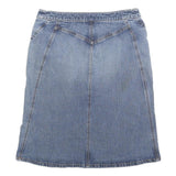 THE LIMITED Womens Blue Denim Mini Cotton Blend Skirt M Casual Simple Design