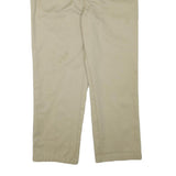 DICKIES Mens Cotton Blend Beige Regular Fit Straight Leg Trousers W38 L29