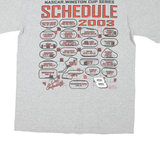 CHASE AUTHENTICS Mens Grey Dale Earnhardt Jr Graphic T-Shirt L Crew Neck Short