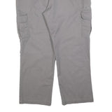 DICKIES Mens Cotton Blend Grey Regular Straight Trousers W40 L30 Workwear Casual
