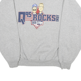 LOGO ATHLETIC Mens Grey Q95 Rocks Bob & Tom Crew Neck L Sweatshirt Radio Graphic