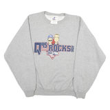 LOGO ATHLETIC Mens Grey Q95 Rocks Bob & Tom Crew Neck L Sweatshirt Radio Graphic