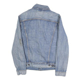 LEVI'S Mens Blue Cotton Denim Jacket S Button Plain Classic Fit Vintage Style