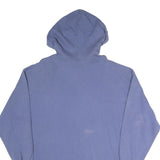 Womens Blue Hoodie XL Used Washed Distressed Print Cotton Blend Casual
