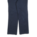 DICKIES Mens Cotton Blend Navy Regular Straight Trousers W36 L32 Workwear