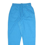 GITANO Womens Cotton Blend Blue Regular Fit Tapered Leg Trousers W28 L28 Casual